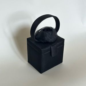 Vintage Black Rose Evening Bag